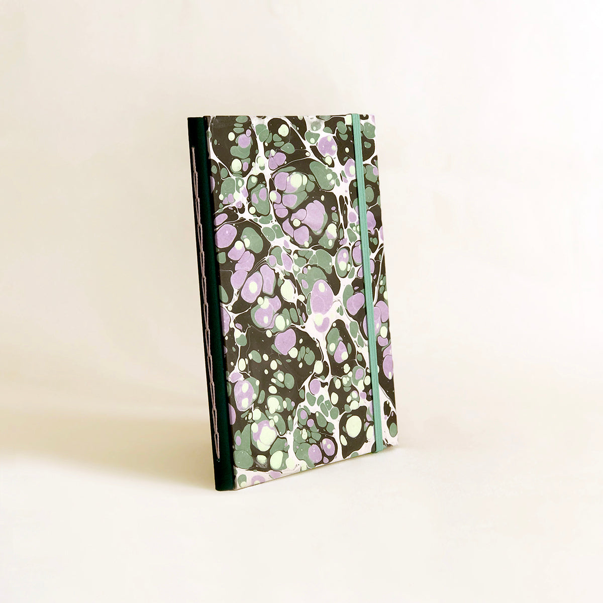 Journal marbré - lilas et vert