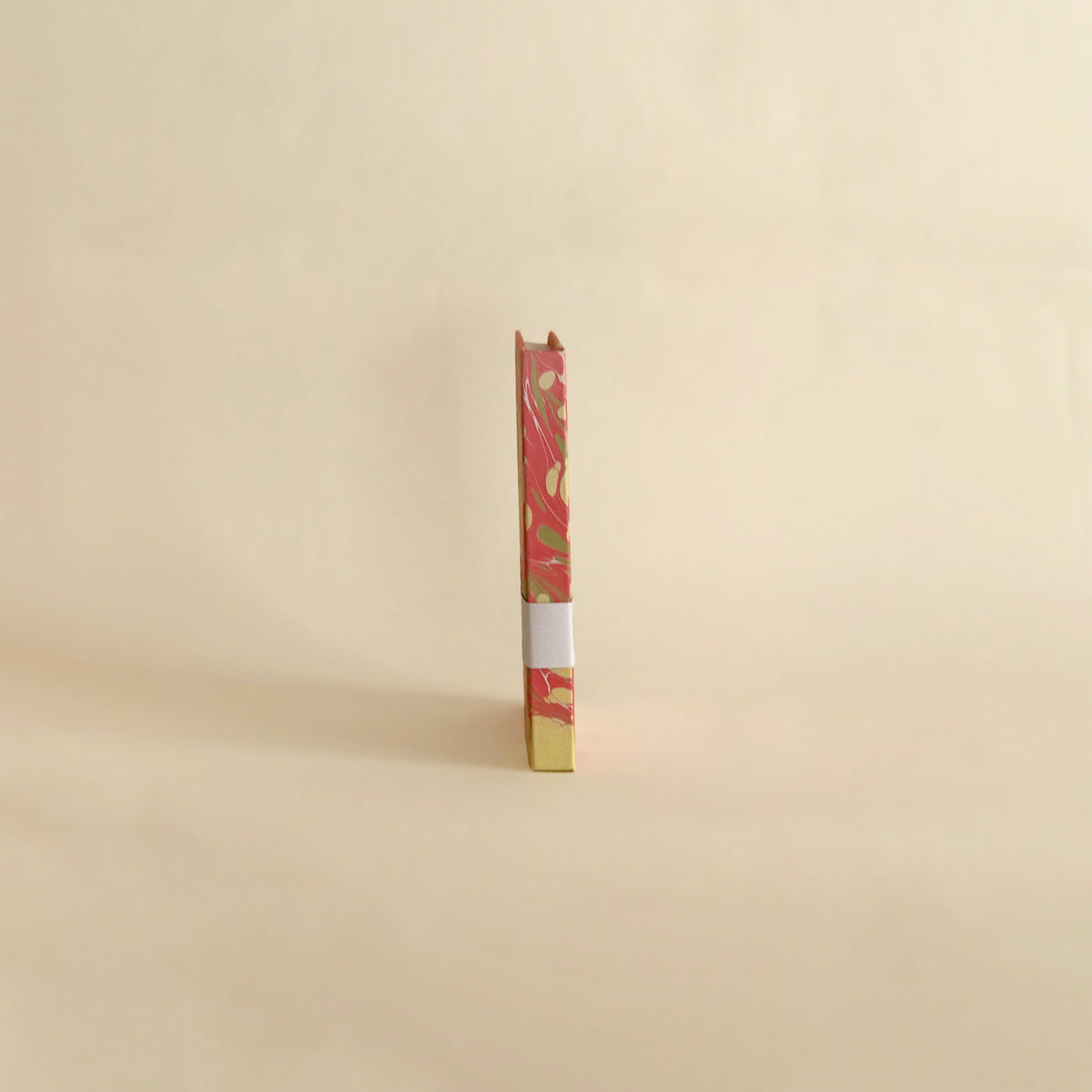 Carnet de notes marbré - rose et jaune pâle