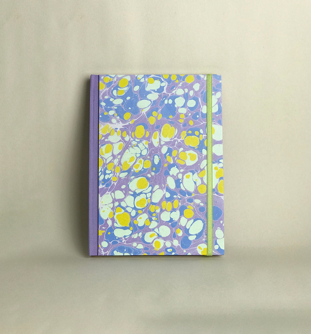 Carnets grands lilas et vert fluo