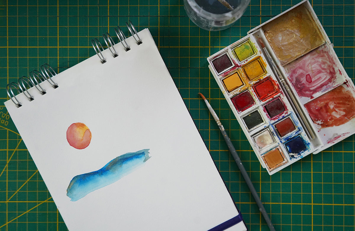 Carnet spirale pour l'aquarelle