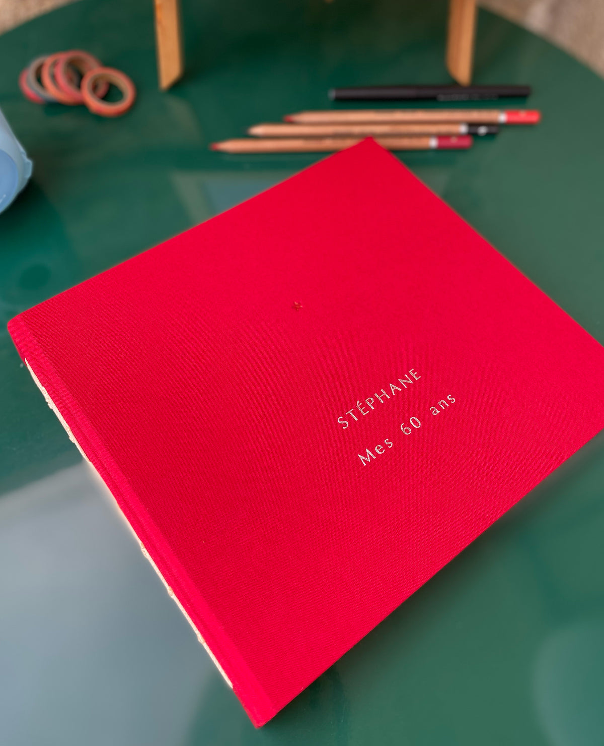 Livre d'or + impression dorure à chaud